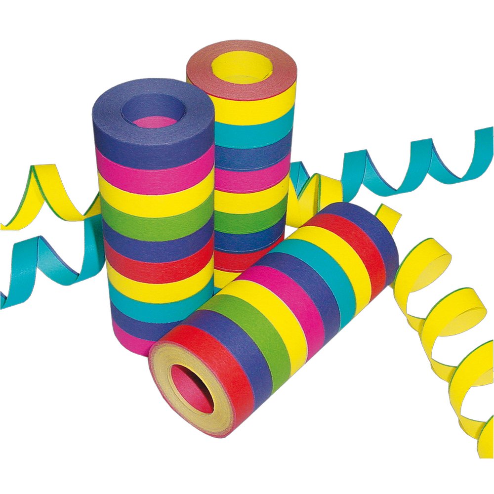 Luftschlangen 5-farbig Jumbo