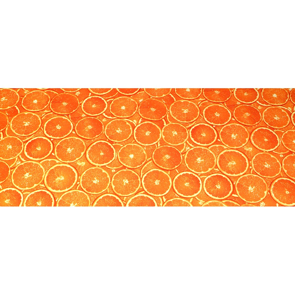 Motivdruck-Stoff Zitrus/Orange, 150 cm breit