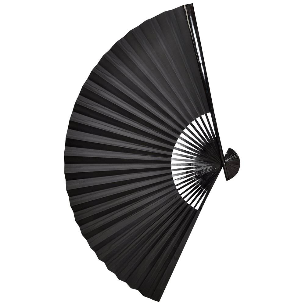 Fächer Silk schwarz, 97 cm