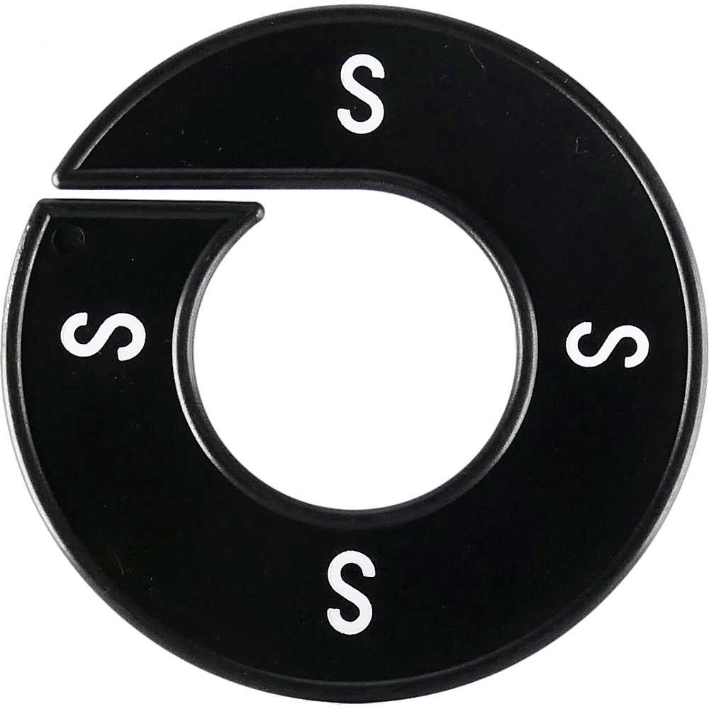 Größenscheibe 1 Stück schwarz S