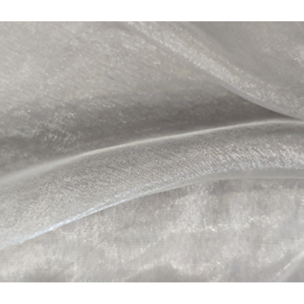 Organza Stoff silber, 145 cm breit