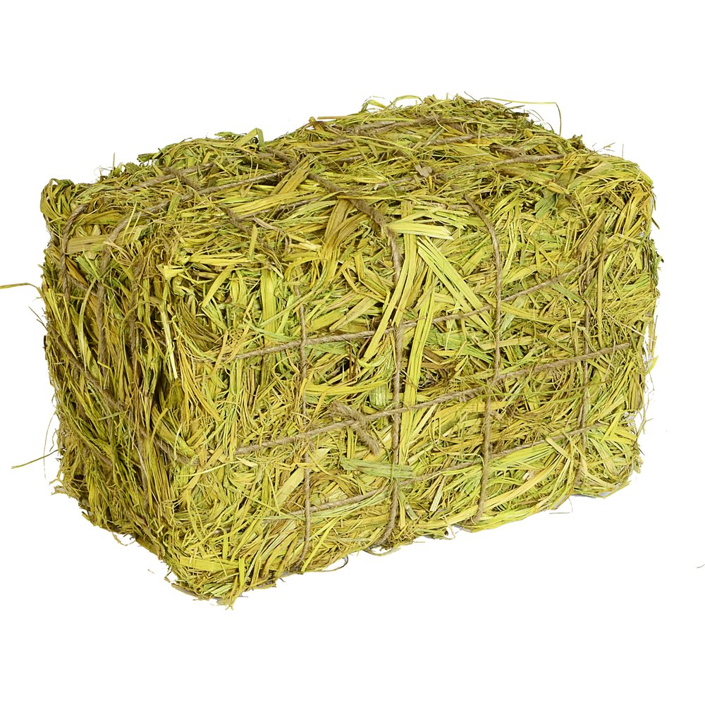 Strohballen mittel grün, 20 x 13 x 12 cm