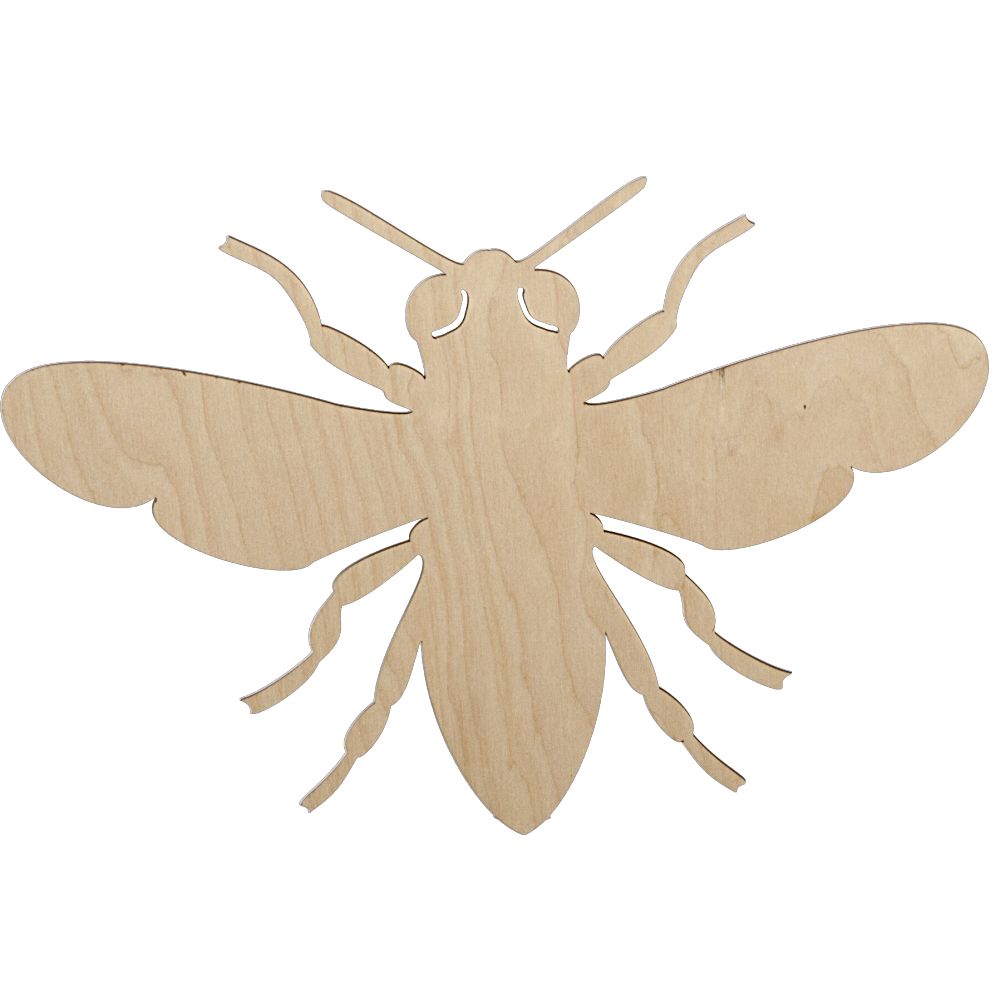 Display 2D Biene fliegend, 17,5 x 26 cm