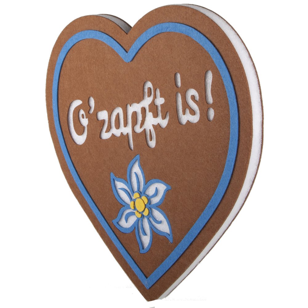 Bayern Bierfest Herz mit Spruch