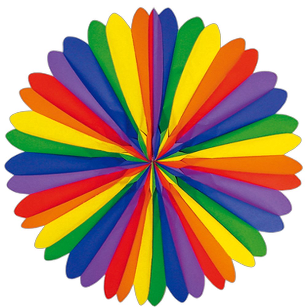 Faltrosette regenbogen Ø 60 cm