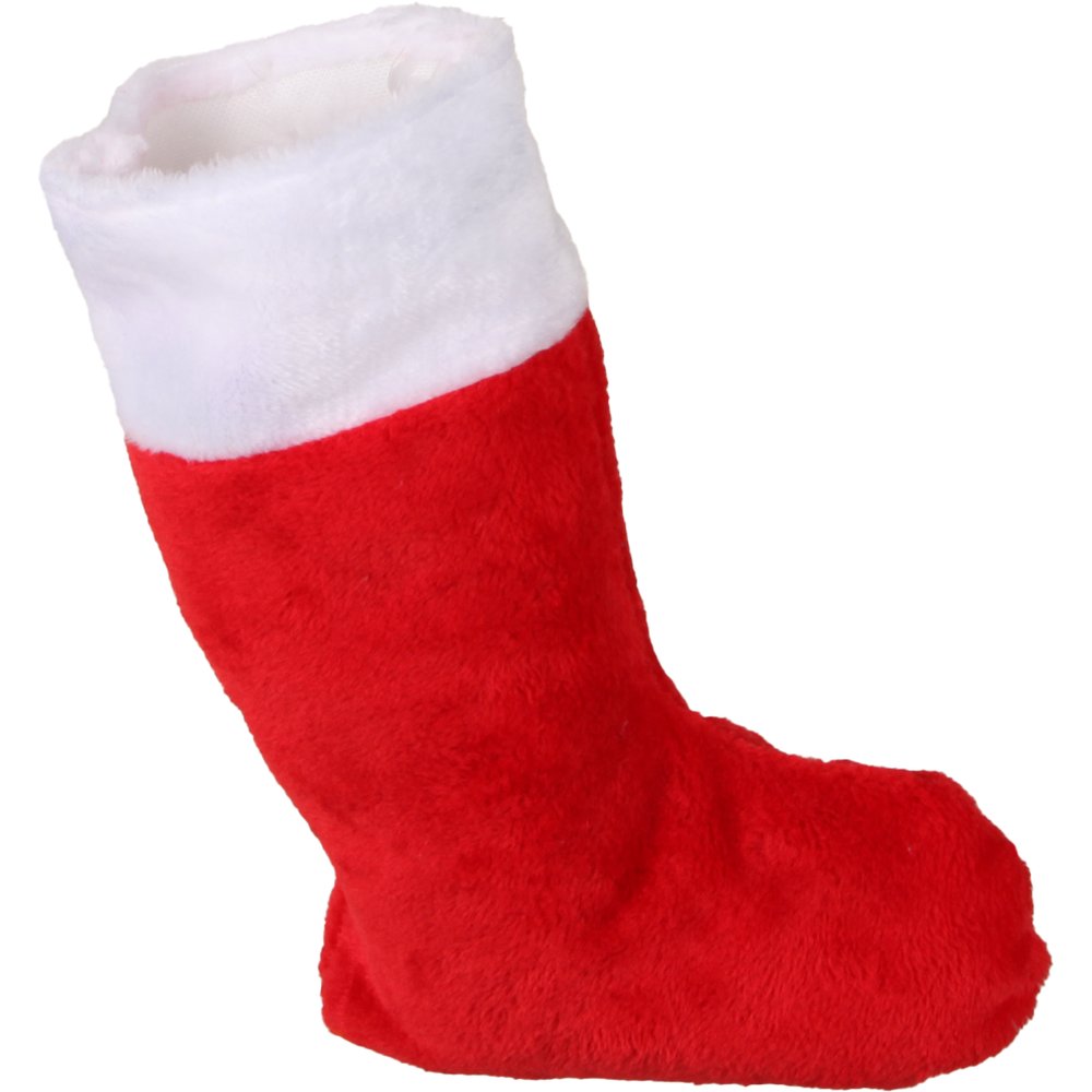 Nikolaus Socke Plüsch rot/weiß,24 x 41 cm