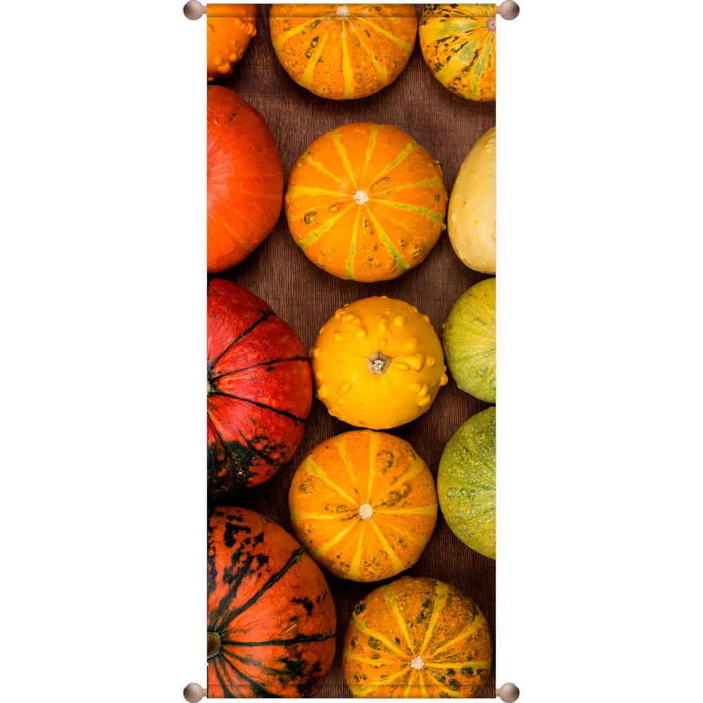 Banner Zierkürbisse, 75 x 180 cm