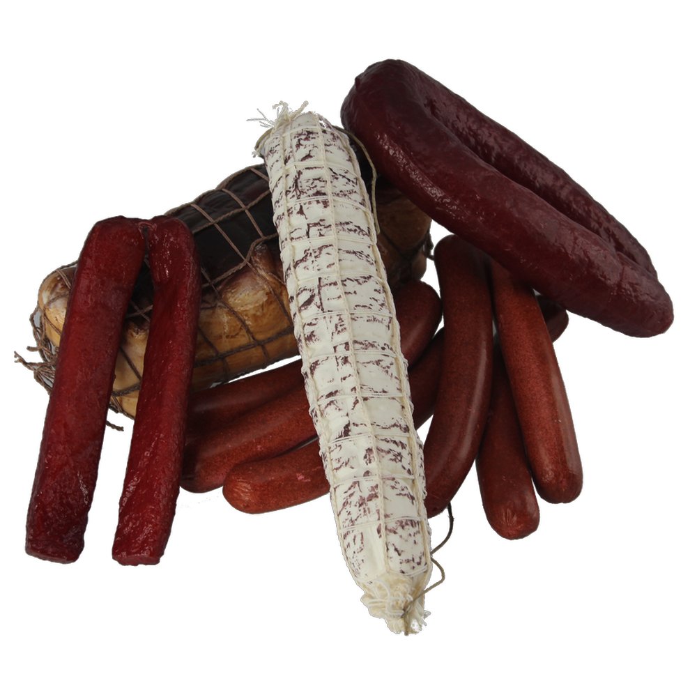Metzger-Set natur Wurst-Attrappen, 5-teilig