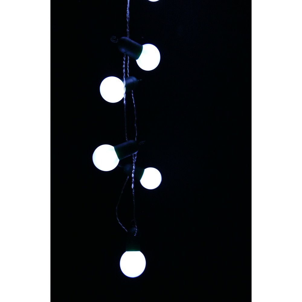 Partybälle weiß 20 Sück Ø 5 cm, für 5 mm LED-Lichterketten