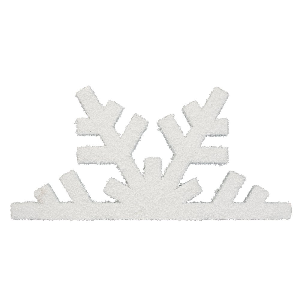 Eiskristall halb Styrofoam, 50 x 26 cm, 8 cm dick