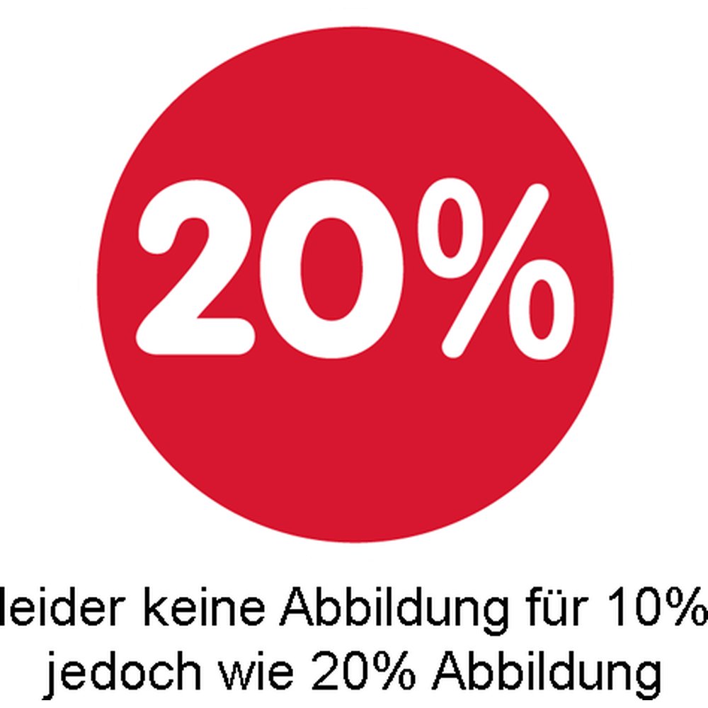 Ankleber Rabatt 10 % Ø 32 cm rund