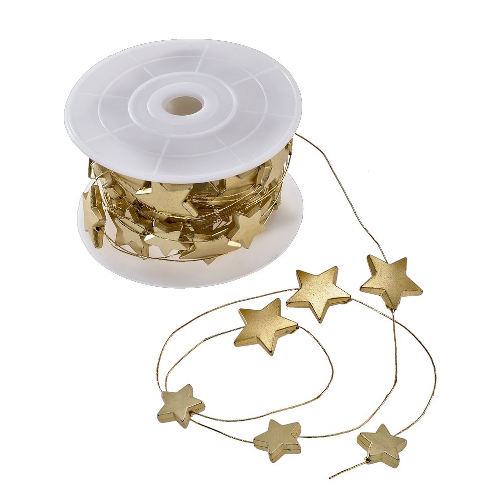 Sternchendraht auf Spule gold-matt, 5 m