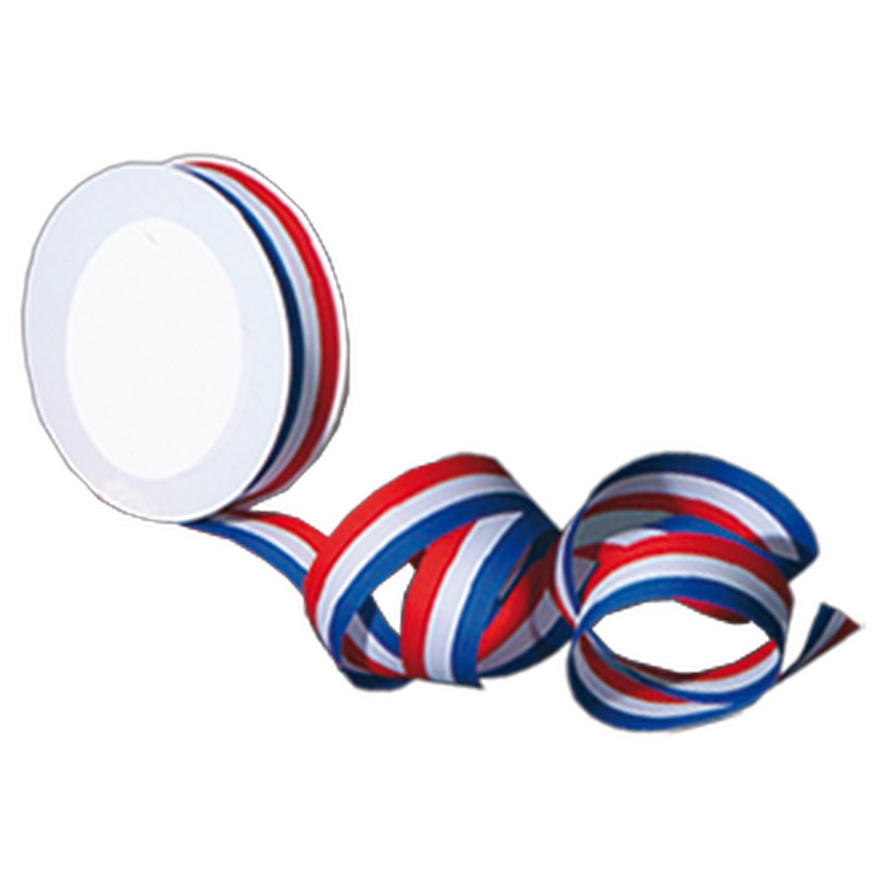 Geschenkband Frankreich blau-weiß-rot, 25 mm x 25 m