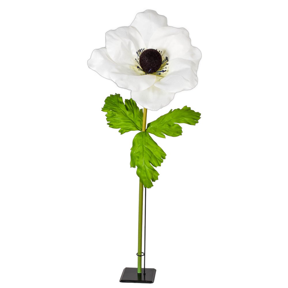 Anemone XL weiß-grün, 120 cm, Ø 50 cm