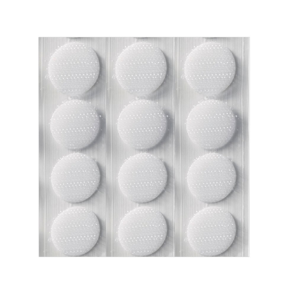 Klettpunkte klebend 120 Stück weiß,Ø 19 mm