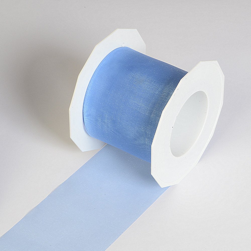 Chiffonband deluxe hellblau, 72 mm x 25 m