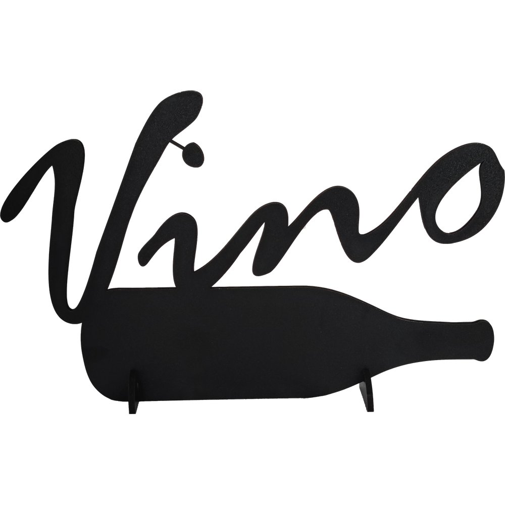 Tafel Weinflasche schwarz zum beschriften L