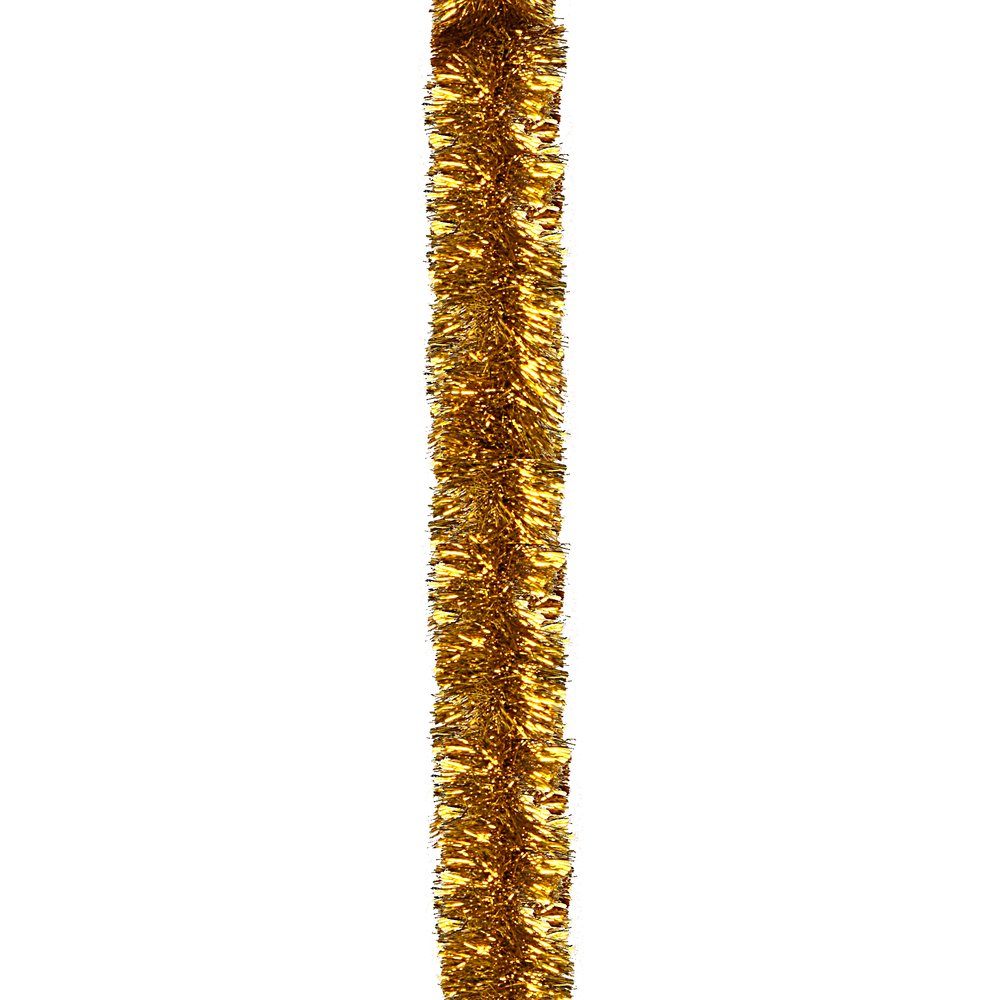 Tinselgirlande Folie gold, Ø 10 cm x 4 m