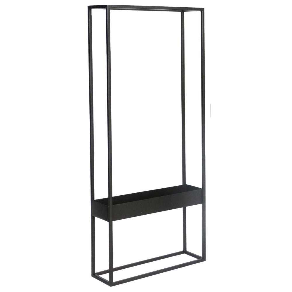 Metallgestell mit Ablage schwarz, 70 cm