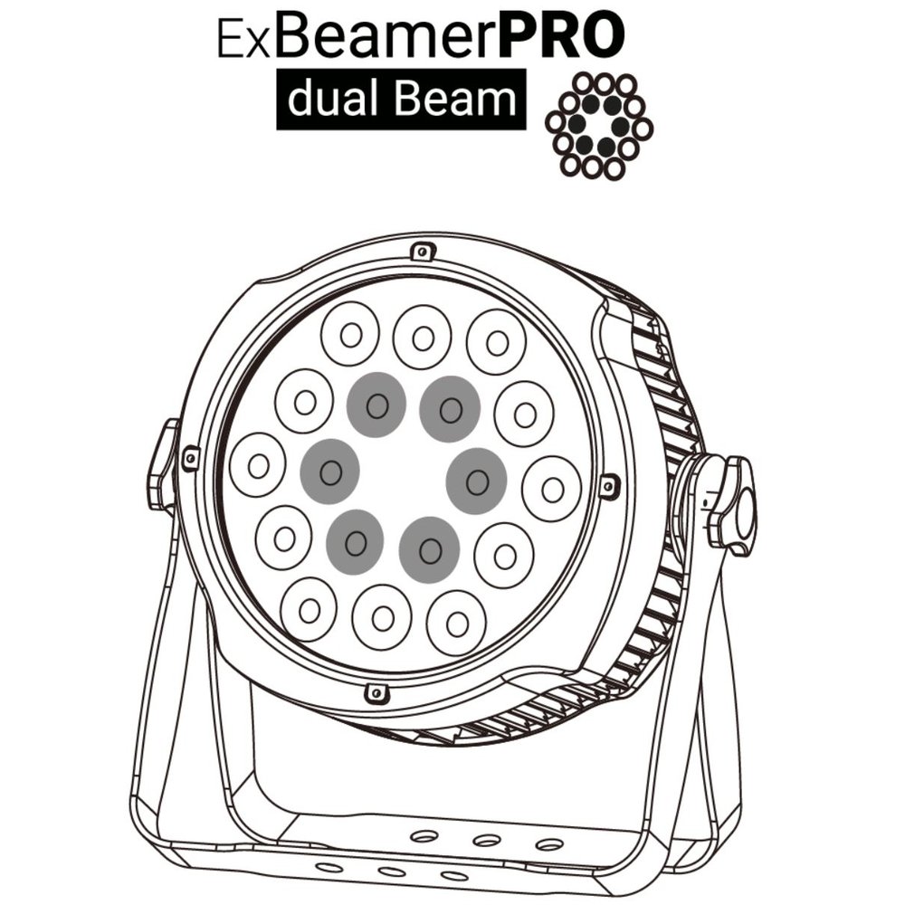 ExBeamer PRO dual Beam schwarz,20x25x30cm