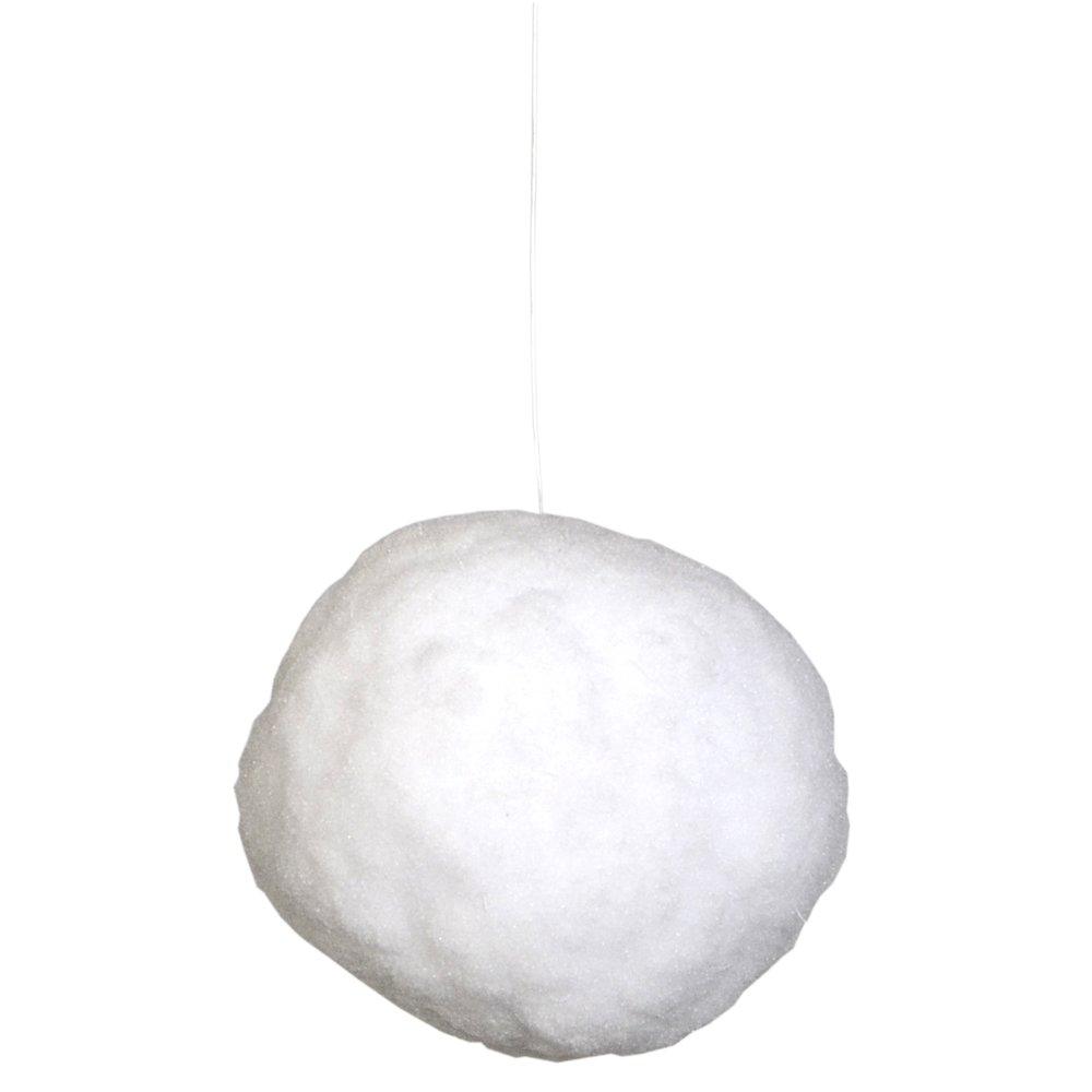 Schneebälle Cotton im Beutel weiss,6 Stück Ø 7 cm