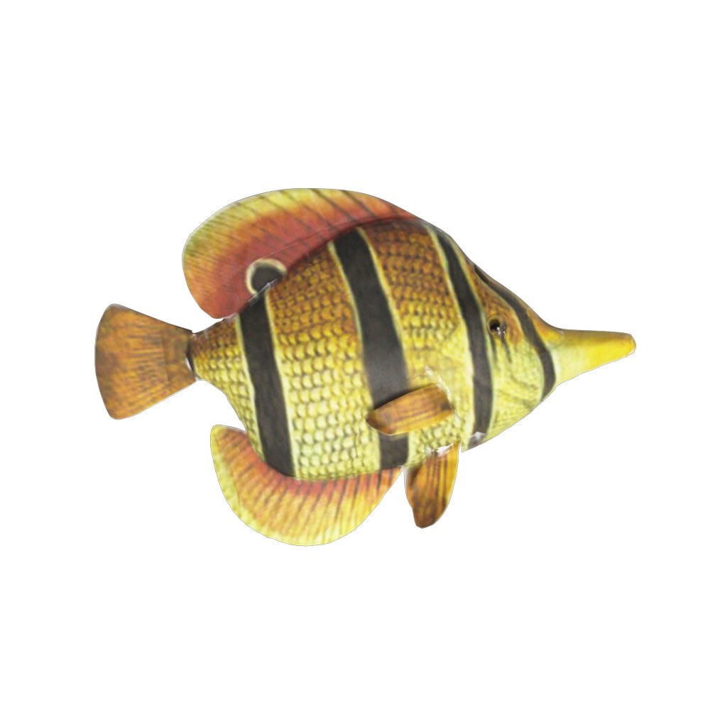 Fisch Tropic orange/gelb, 23 x 20 cm