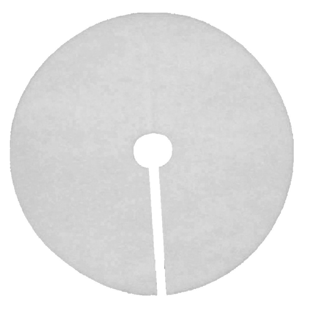 Weihnachtsbaum-Decke weiß,Ø 98 cm, 2cm dick