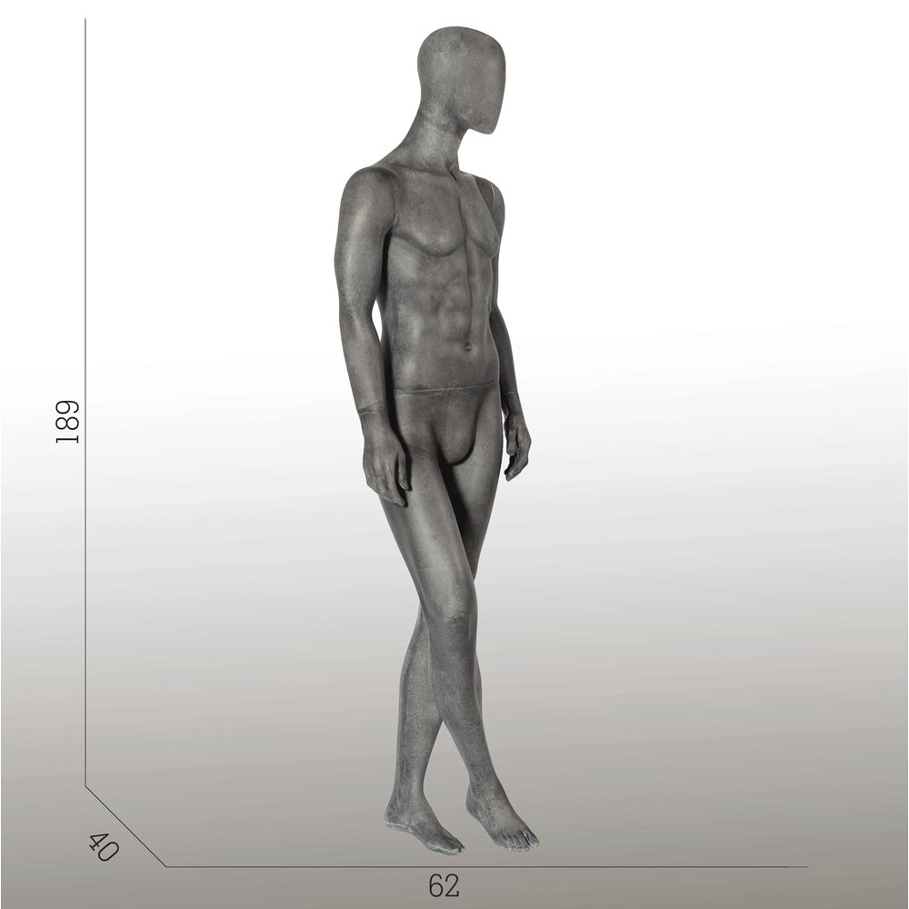 Mannequin Elements Herr PM01 schwarz-vintage, H 189 cm