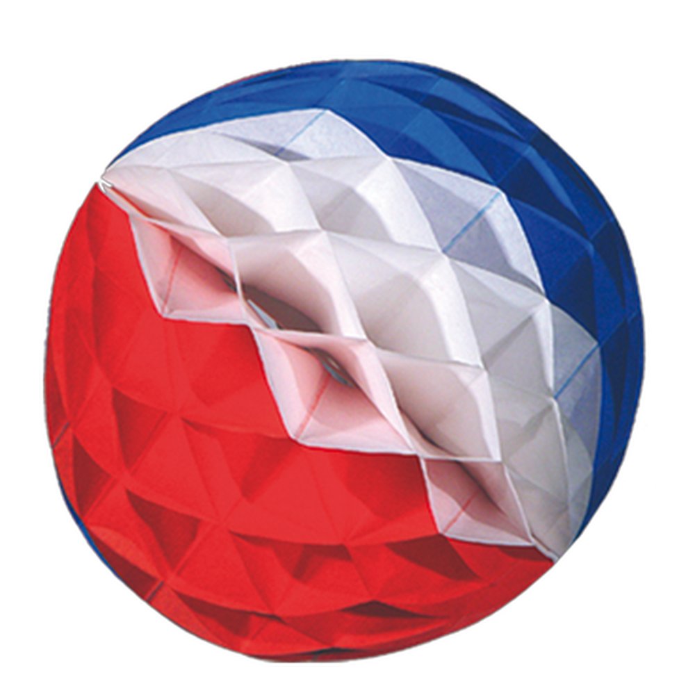Wabenball Papier Frankreich blau-weiß-rot Ø 40 cm