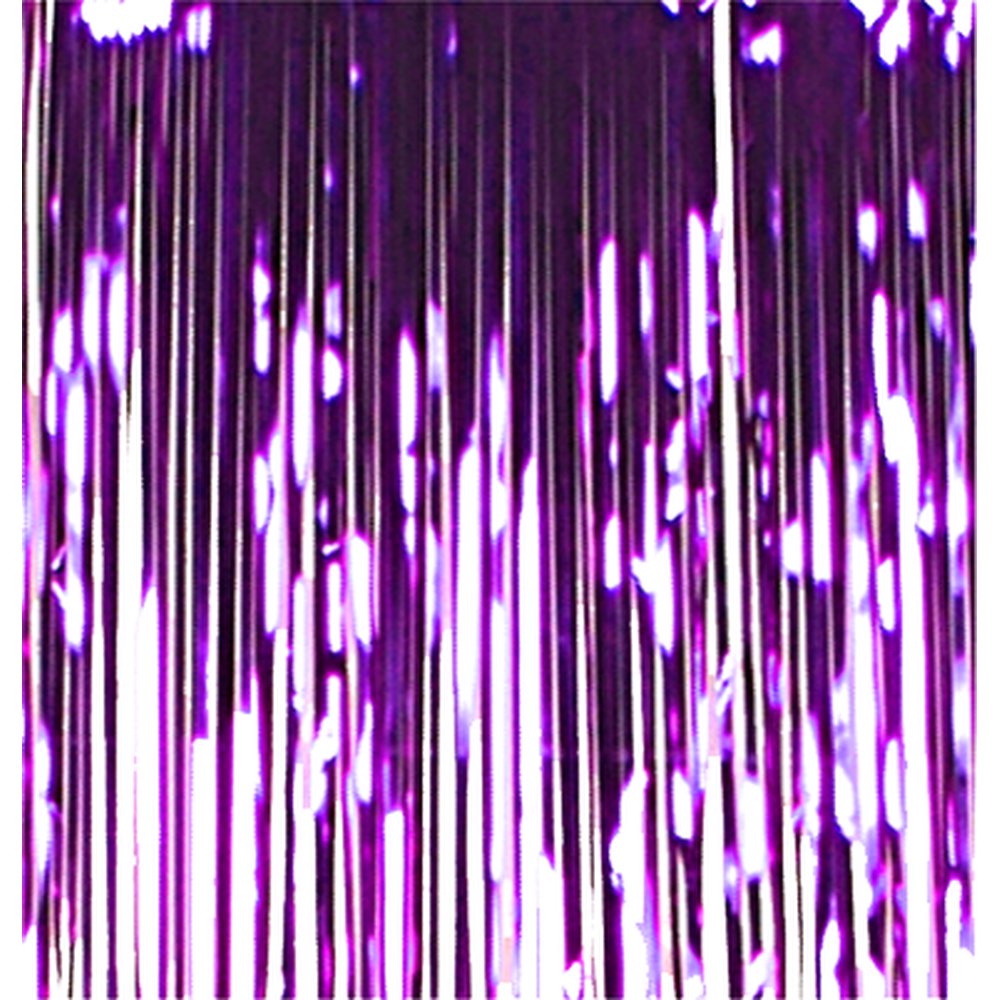 Fransenvorhang Folie lila, 1 m (2 x 50 cm) x 2 m