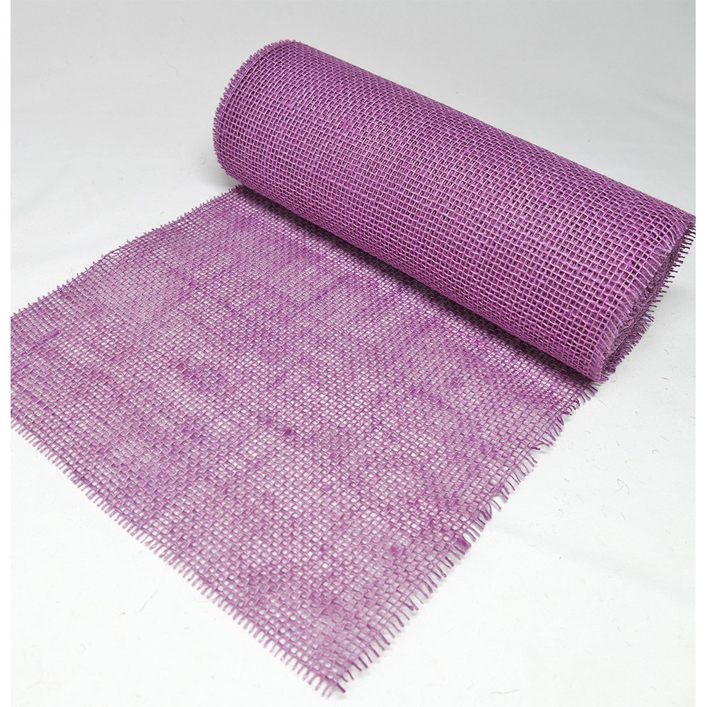 Jute Tischband lavendel, 30 cm x 10 m