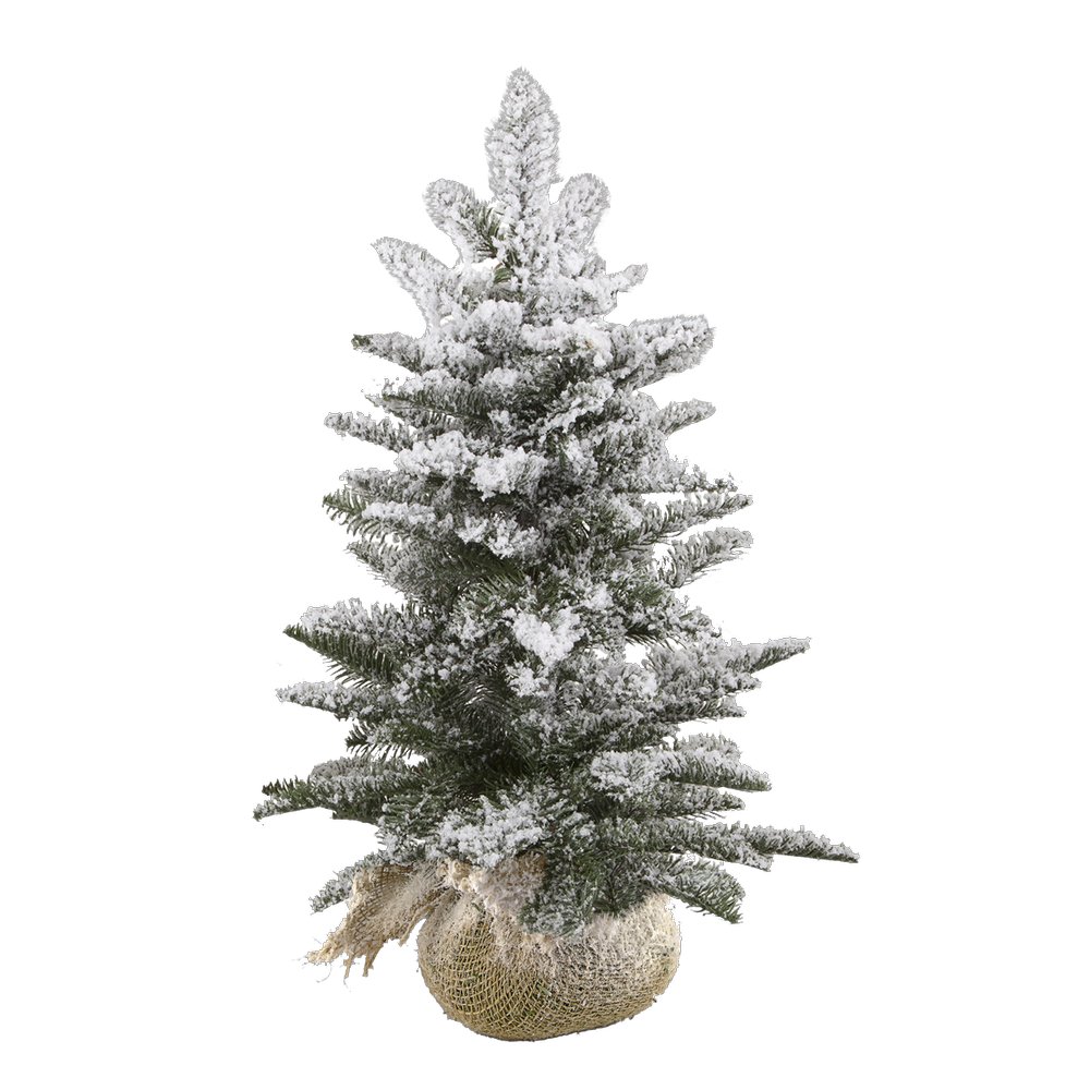 Tanne klein PE beschneit grün/weiß, H55 cm, Ø33 cm