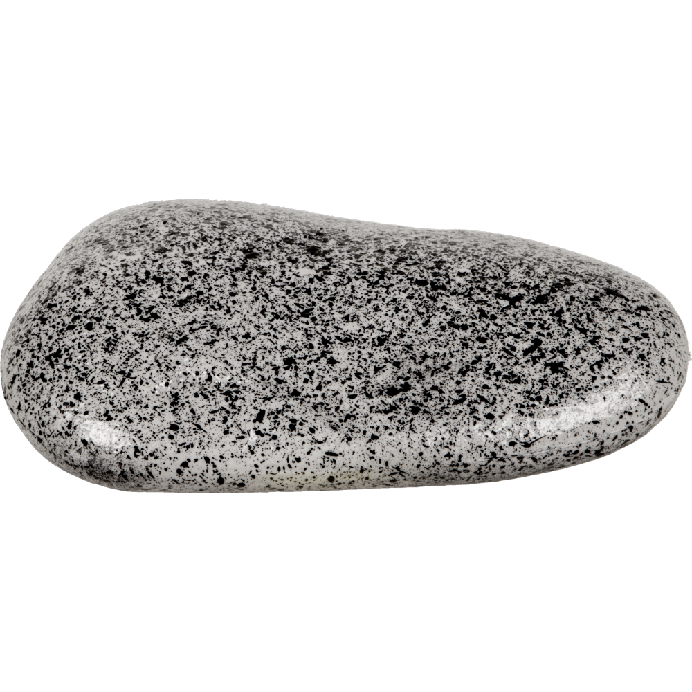 Stein aus Kunststoff Atrappe Kiesel M grau-schwarz