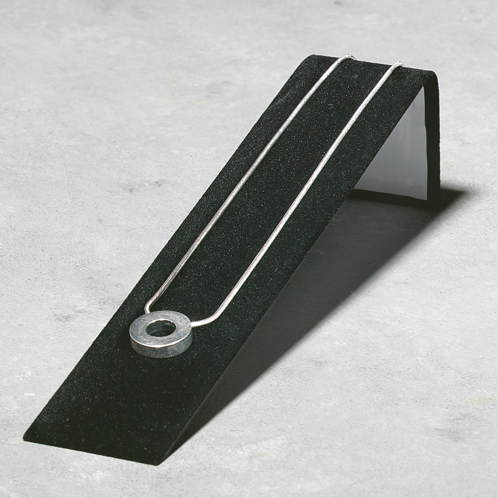 Collierwinkel Schmuckpräsenter schwarz, 20,5 x 5,5 cm