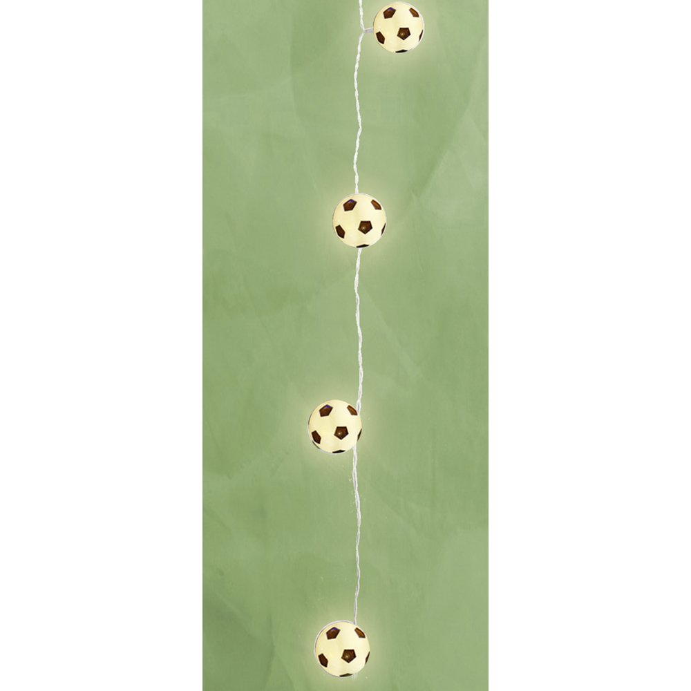 Fußball Lichterkettenset warm-weiß, Inklusive Netzteil