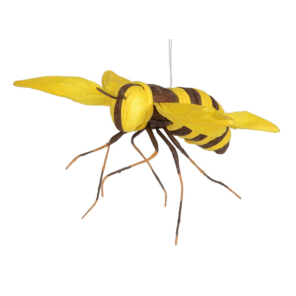 Biene Paper gelb-braun L,  20 x 20 x 12 cm