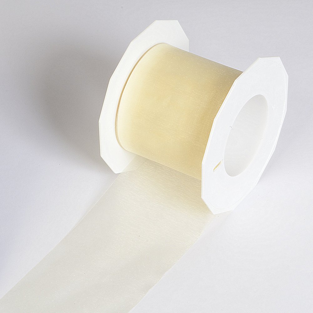 Chiffonband deluxe creme, 72 mm x 25 m