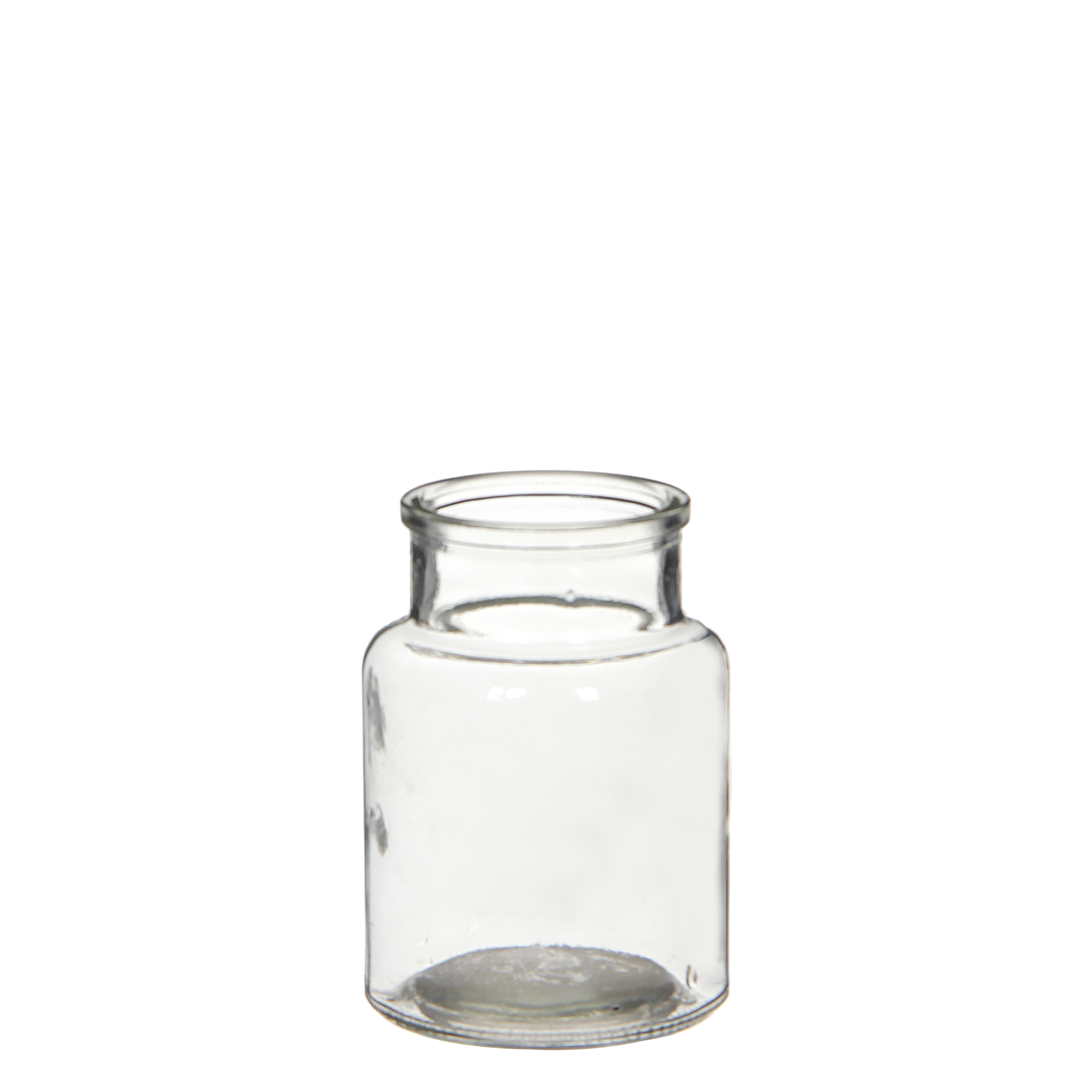 Glasflasche Medizin klein klar,Ø7 x H10 cm