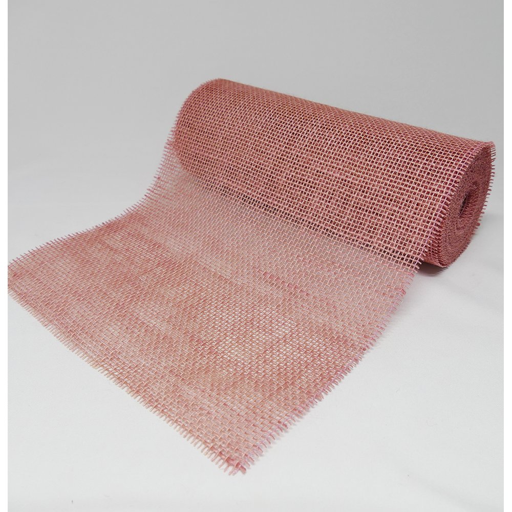 Jute Tischband apricot, 30 cm x 10 m