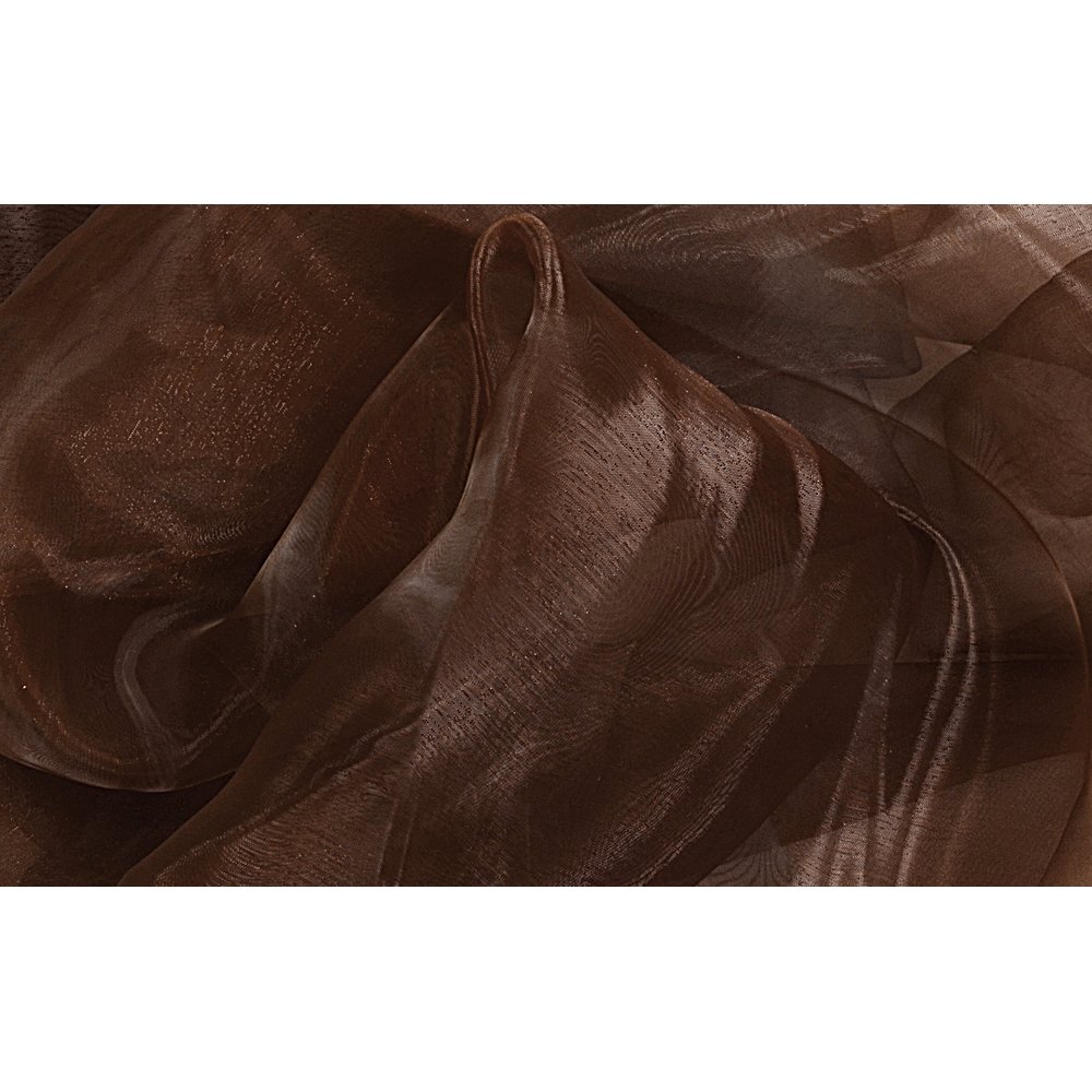 Chiffon Souplesse Stoff braun, 150 cm breit