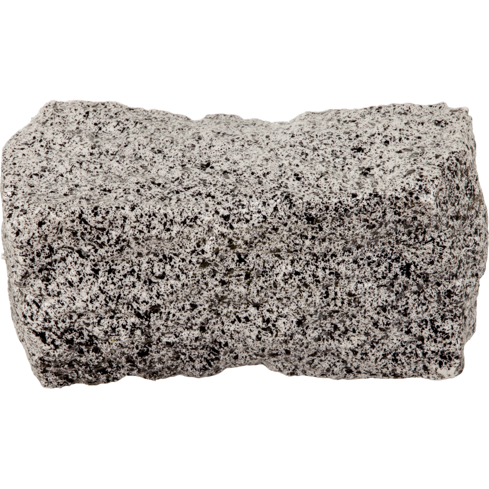 Stein aus Kunststoff Atrappe Granitblock grau/schwarz