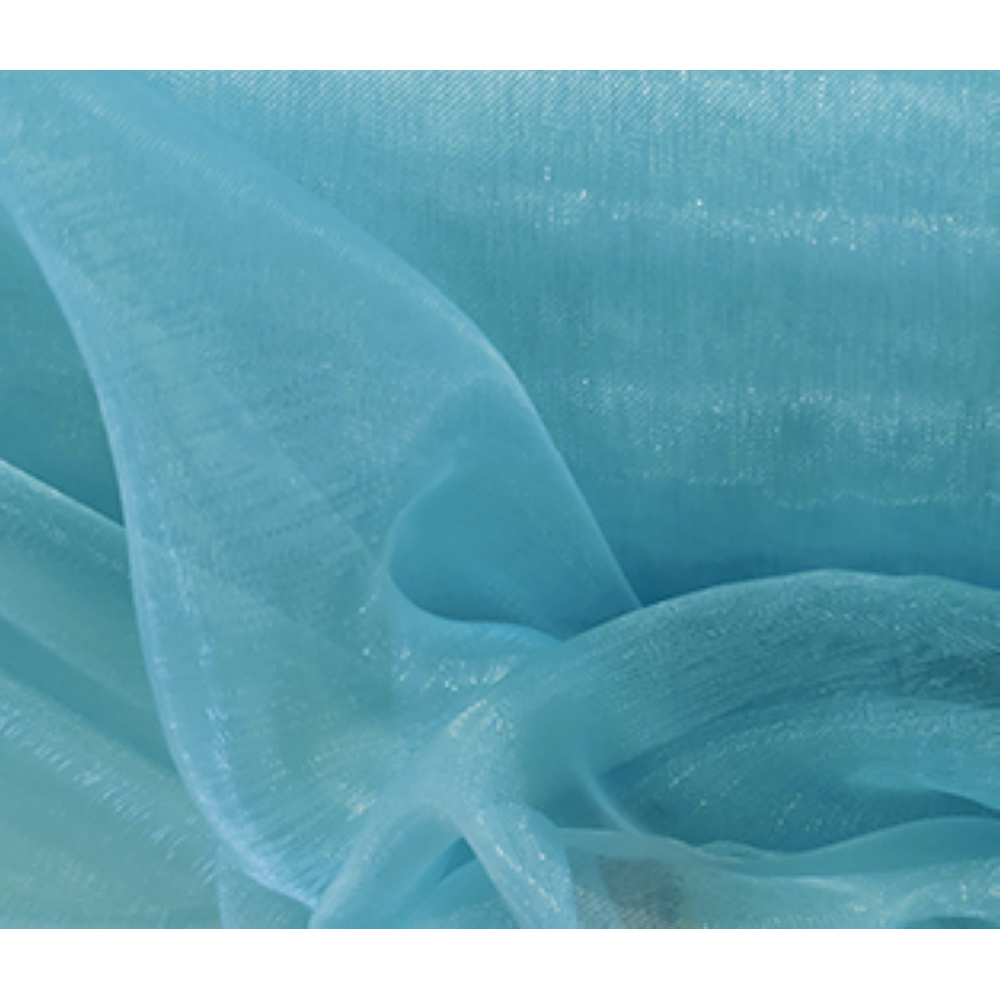 Organza Stoff türkis, 145 cm breit